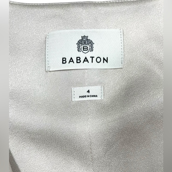 BABATON Aritzia Ecru Tailored Vest Tortoise Buttons Size 4 - Picture 4 of 8